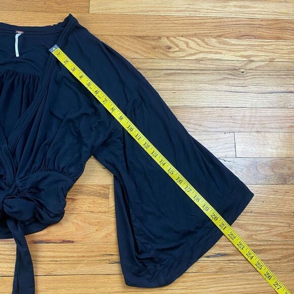 Free People Black Blouse Size XS - Picture 4 of 8